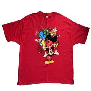 WALT DISNEY WORLD  2012 CELEBRATION Mens T Shirt 3XL Red 1016A